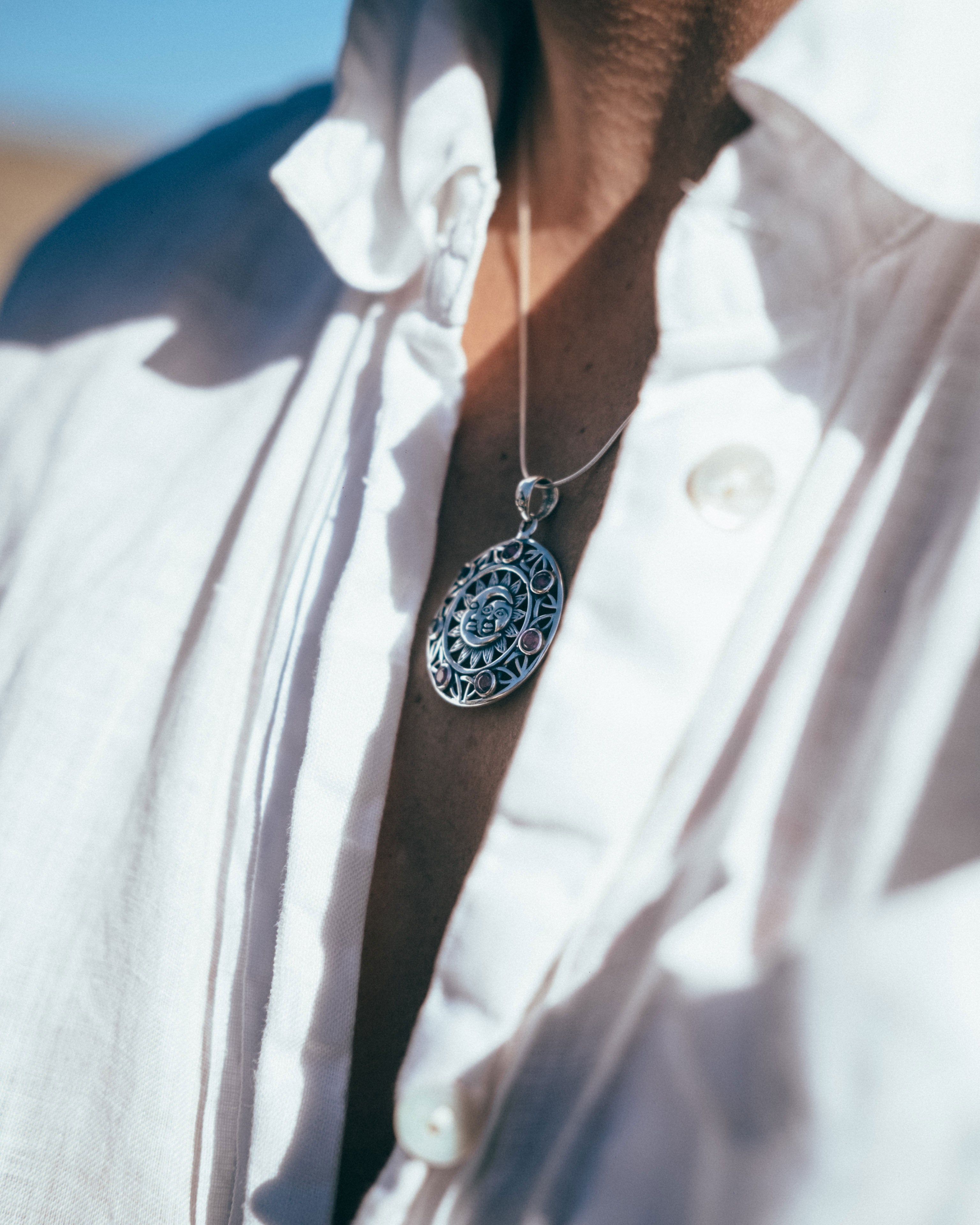 DUAL EMBRACE AMETHYST PENDANT