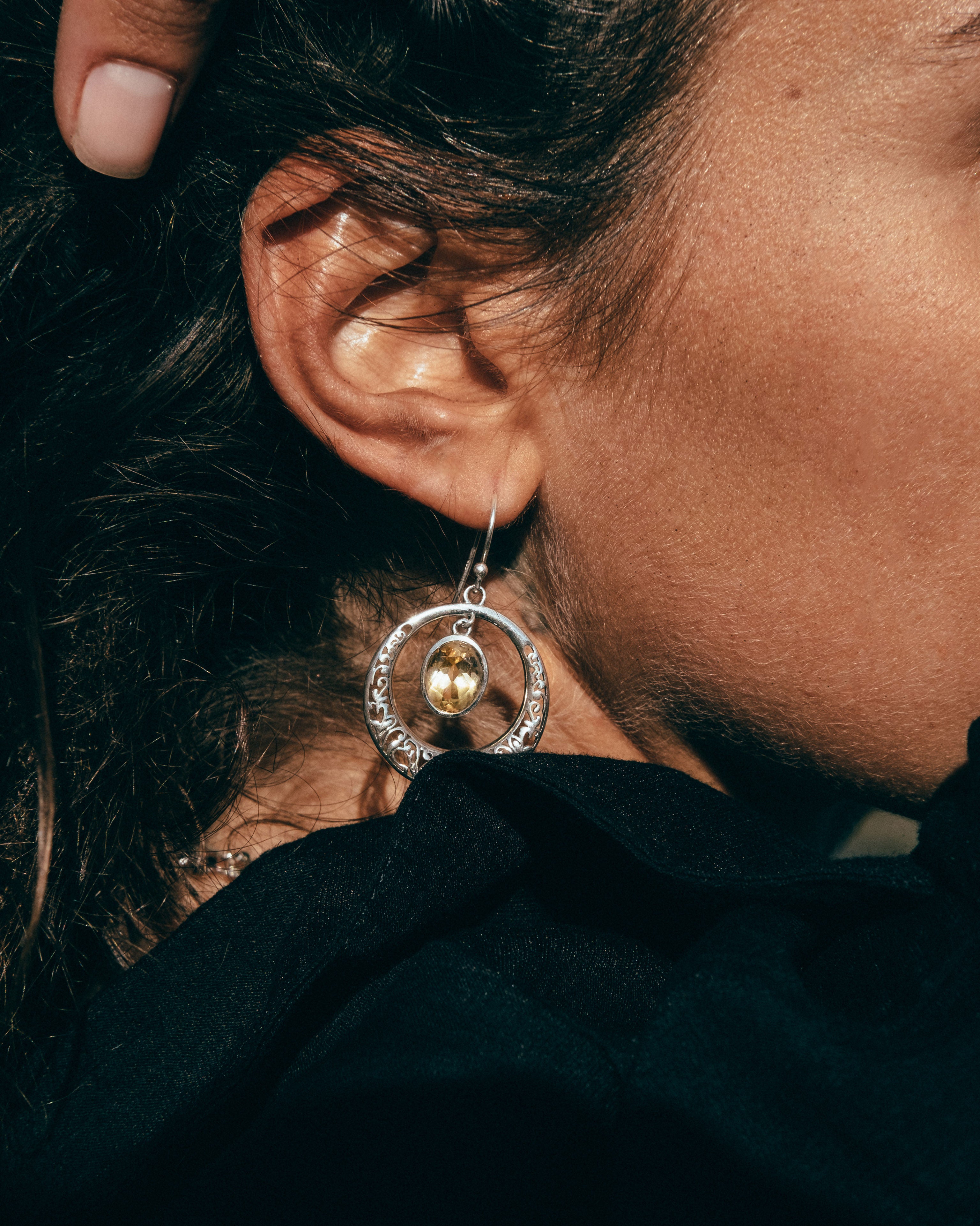 SUNFIRE HALO EARRINGS