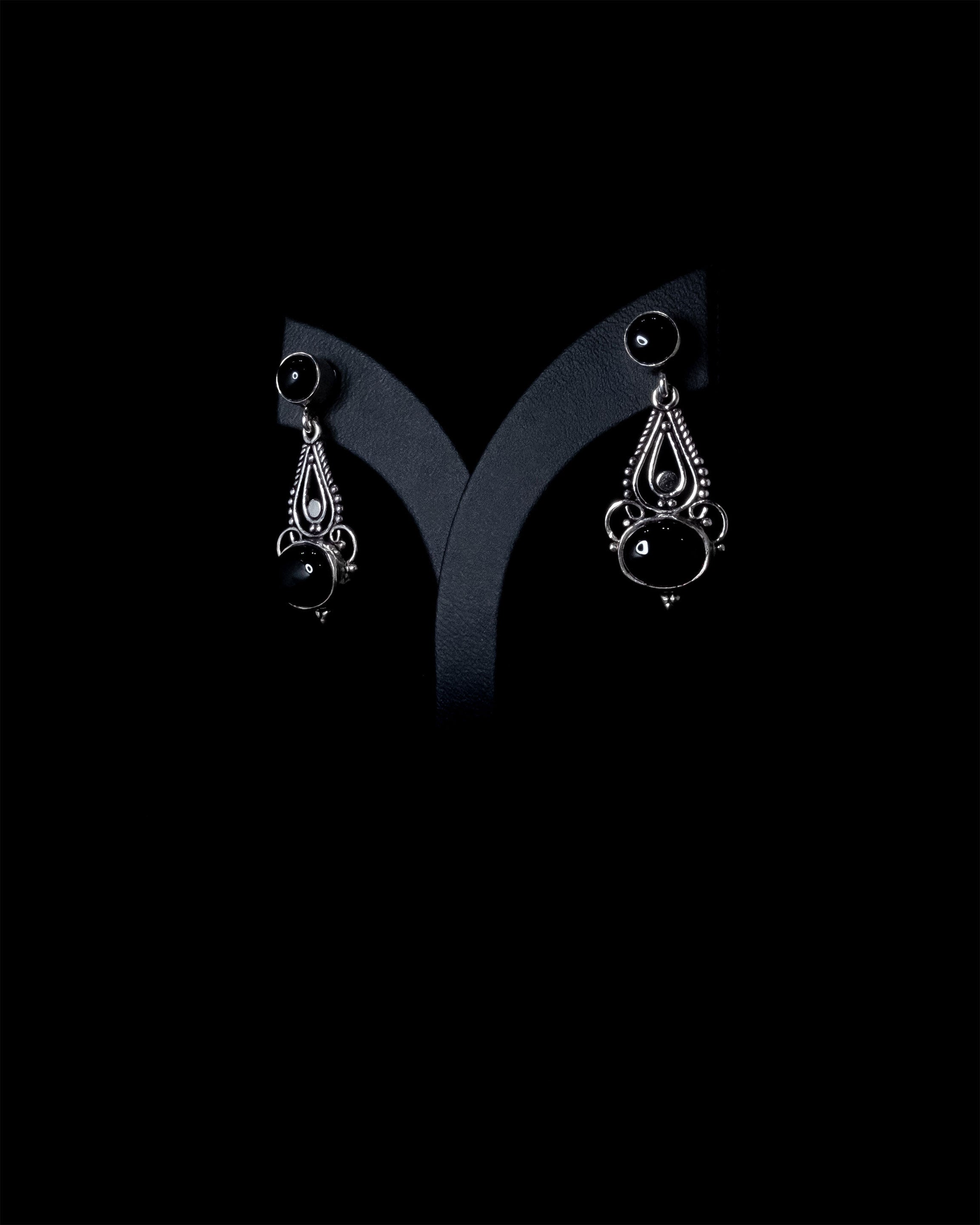 DARK MUSE ONYX EARRINGS